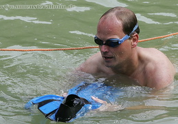 Steigt als letzter aus dem Wasser: Jens Müller, der 'Erfinder' von Day & Night'.